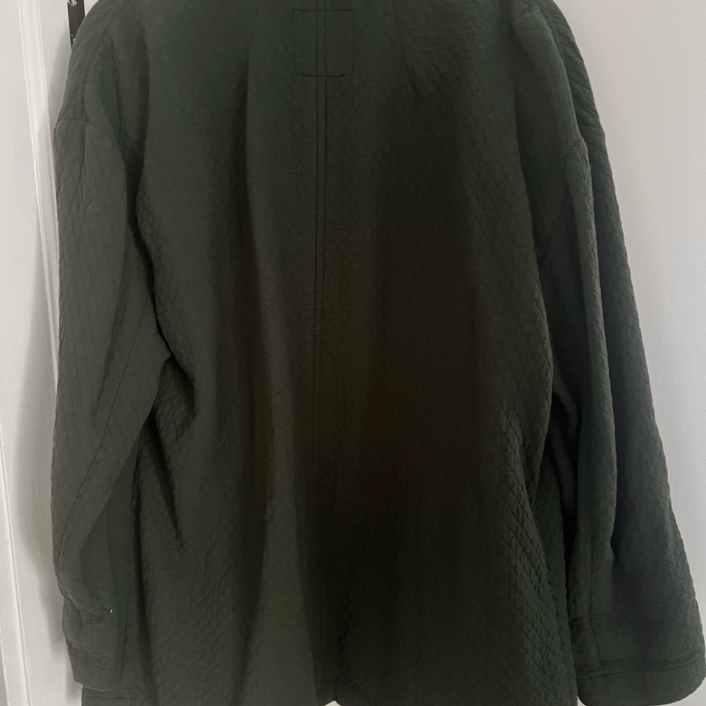 Madewell Olive Green Quilted Blazer - Picture 2 of 3